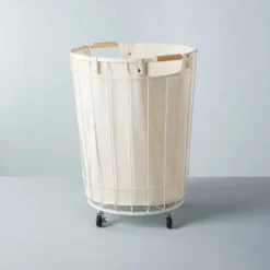 Wire & Fabric Laundry Hamper Sour Cream - Hearth & Hand™ With Magnolia 11 Wire & Fabric Laundry Hamper Sour Cream - Hearth & Hand™ With Magnolia -Home Furnishings Shop GUEST 1172c23f 3103 40d4 b324 2c56bdd6ddc9