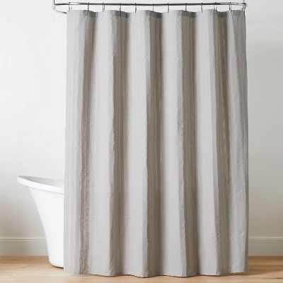 Crinkle Stripe Woven Shower Curtain - Hearth & Hand™ With Magnolia 5 Crinkle Stripe Woven Shower Curtain - Hearth & Hand™ With Magnolia - Image 3