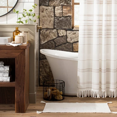 Tonal Bath Rug Sour Cream - Hearth & Hand™ With Magnolia 3 Tonal Bath Rug Sour Cream - Hearth & Hand™ With Magnolia