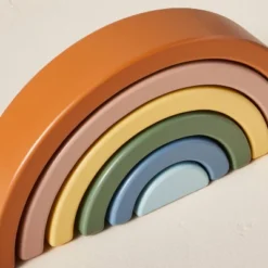 Toy Rainbow Wooden Block Stacker - 6pc - Hearth & Hand™ With Magnolia -Home Furnishings Shop GUEST 297f5a4a 5ea9 4a80 9ddd e8747bde0603