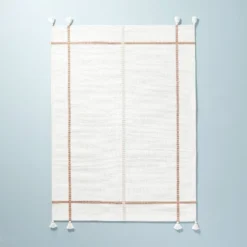 Bold Cross Stripes Tassel Rug Cream/Tan - Hearth & Hand™ With Magnolia -Home Furnishings Shop GUEST 3630ef84 b701 4a81 b546 9f6450d0c0e1