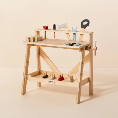 Toy Tool Bench Playset - 32pc - Hearth & Hand™ With Magnolia 4 Toy Tool Bench Playset - 32pc - Hearth & Hand™ With Magnolia - Image 2