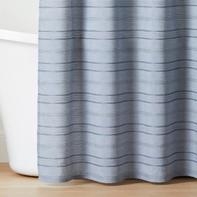 Tonal Stripe Woven Shower Curtain - Hearth & Hand™ With Magnolia 2 Tonal Stripe Woven Shower Curtain - Hearth & Hand™ With Magnolia