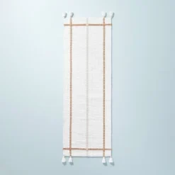 Bold Cross Stripes Tassel Rug Cream/Tan - Hearth & Hand™ With Magnolia -Home Furnishings Shop GUEST 5339bf5a f9a7 455d 8155 624fc7ab37a7