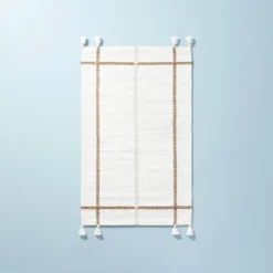Bold Cross Stripes Tassel Rug Cream/Tan - Hearth & Hand™ With Magnolia -Home Furnishings Shop GUEST 6cc8f106 81f2 4c56 a259 7849943cb5a5