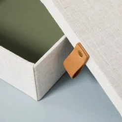 Fabric Storage Box With Faux Leather Accent Cream - Hearth & Hand™ With Magnolia 9 Fabric Storage Box With Faux Leather Accent Cream - Hearth & Hand™ With Magnolia -Home Furnishings Shop GUEST 70070d36 5cf8 479b 84a5 202e1b7fc72b