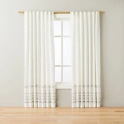 Engineered Hem Stripes Curtain Panel Cream/Gray - Hearth & Hand™ With Magnolia -Home Furnishings Shop GUEST 743f48fe 2c11 440f a426 eae94b06c663