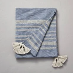 Heathered Stripe Tasseled Woven Throw Blanket - Hearth & Hand™ With Magnolia -Home Furnishings Shop GUEST 7875158e b8bb 4d10 98bc dd0b4288eb91