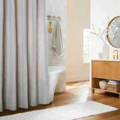 Crinkle Stripe Woven Shower Curtain - Hearth & Hand™ With Magnolia 7 Crinkle Stripe Woven Shower Curtain - Hearth & Hand™ With Magnolia -Home Furnishings Shop GUEST 9eaddbcb 388d 4522 a961 ec79017d1609