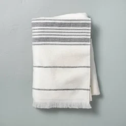 Multistripe Bath Towels Cream/Gray - Hearth & Hand™ With Magnolia -Home Furnishings Shop GUEST a3ab88f0 8654 425b a1f7 f62caee554f1
