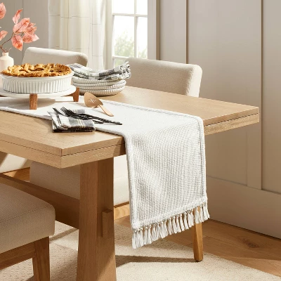 Pebble Textured Woven Table Runner - Hearth & Hand™ With Magnolia 3 Pebble Textured Woven Table Runner - Hearth & Hand™ With Magnolia