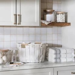 Fabric Storage Box With Faux Leather Accent Cream - Hearth & Hand™ With Magnolia 10 Fabric Storage Box With Faux Leather Accent Cream - Hearth & Hand™ With Magnolia -Home Furnishings Shop GUEST bd1a9ff9 9efb 4e55 9efa 921125c2aa2d 2