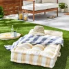 Bold Stripe Indoor/Outdoor French Floor Cushion Gold/Cream - Hearth & Hand™ With Magnolia 1 Bold Stripe Indoor/Outdoor French Floor Cushion Gold/Cream - Hearth & Hand™ With Magnolia -Home Furnishings Shop GUEST c3362cf9 ed6a 4866 a741 36c34f07b859