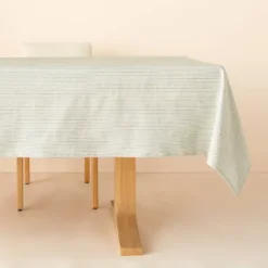 Textured Stripe Rectangular Woven Tablecloth Sage Green - Hearth & Hand™ With Magnolia -Home Furnishings Shop GUEST c3a01842 e96b 47be ad99 0a36d4393dc6