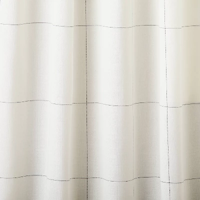 Subtle Grid Lines Curtain Panel - Hearth & Hand™ With Magnolia 3 Subtle Grid Lines Curtain Panel - Hearth & Hand™ With Magnolia