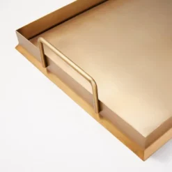 Beveled 12" X 16" Metal Decor Tray Brass Finish - Hearth & Hand™ With Magnolia -Home Furnishings Shop GUEST d65f60f1 7931 46c6 9fde 1ee80041ecb1