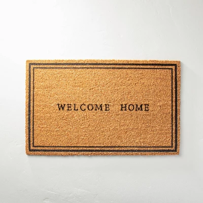 Welcome Home Coir Doormat Tan/Black - Hearth & Hand™ With Magnolia 6 Welcome Home Coir Doormat Tan/Black - Hearth & Hand™ With Magnolia - Image 4