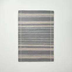 Wool Blend Variegated Stripe Area Rug Dark Gray - Hearth & Hand™ With Magnolia 15 Wool Blend Variegated Stripe Area Rug Dark Gray - Hearth & Hand™ With Magnolia -Home Furnishings Shop GUEST ed90b234 077e 454c 8d98 a788492a1a64