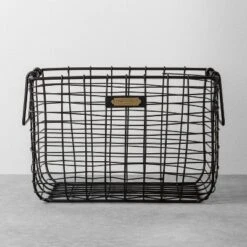 Wire Storage Basket Black - Hearth & Hand With Magnolia -Home Furnishings Shop GUEST efe86eae 04b3 4a40 b0c6 ffcdb651f04d