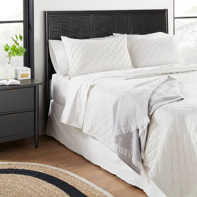 Diamond Stripe Matelassé Pillow Sham - Hearth & Hand™ With Magnolia 3 Diamond Stripe Matelassé Pillow Sham - Hearth & Hand™ With Magnolia